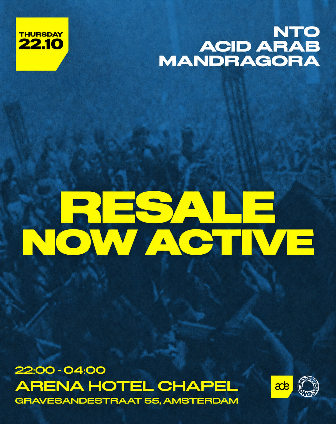 All Night Long Records ADE Label Night - RESALE NOW ACTIVE