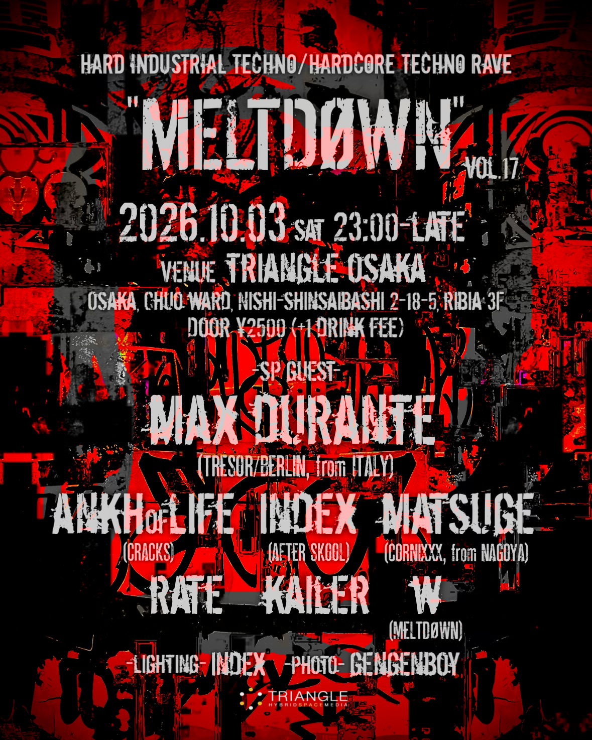 'MELTDØWN' vol.17 -HARD TECHNO / HARDCORE TECHNO RAVE-