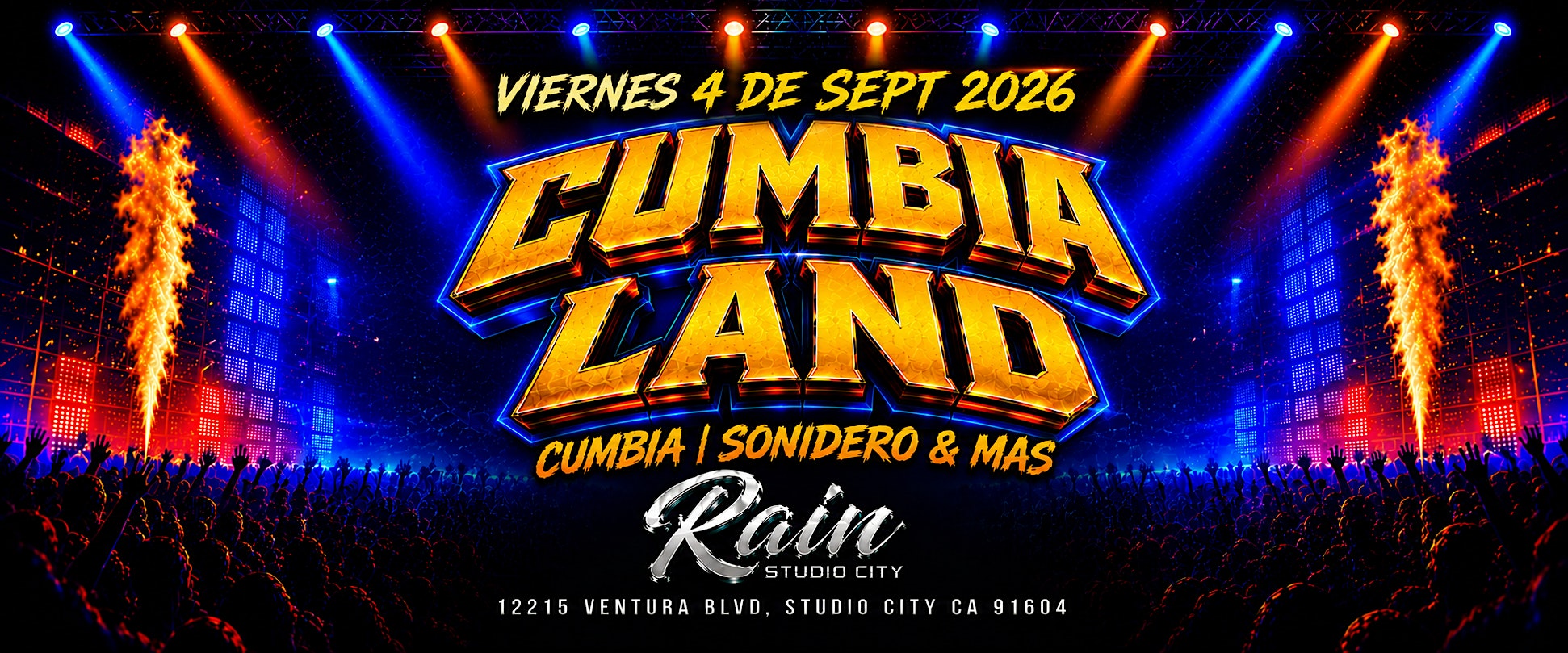 CUMBIA LAND en Rain Studio City!!