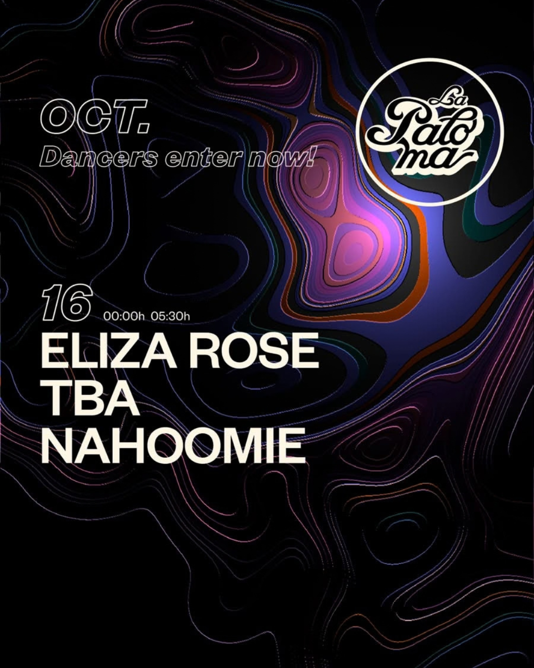 La Paloma presents: Eliza Rose + Nahoomie + TBA