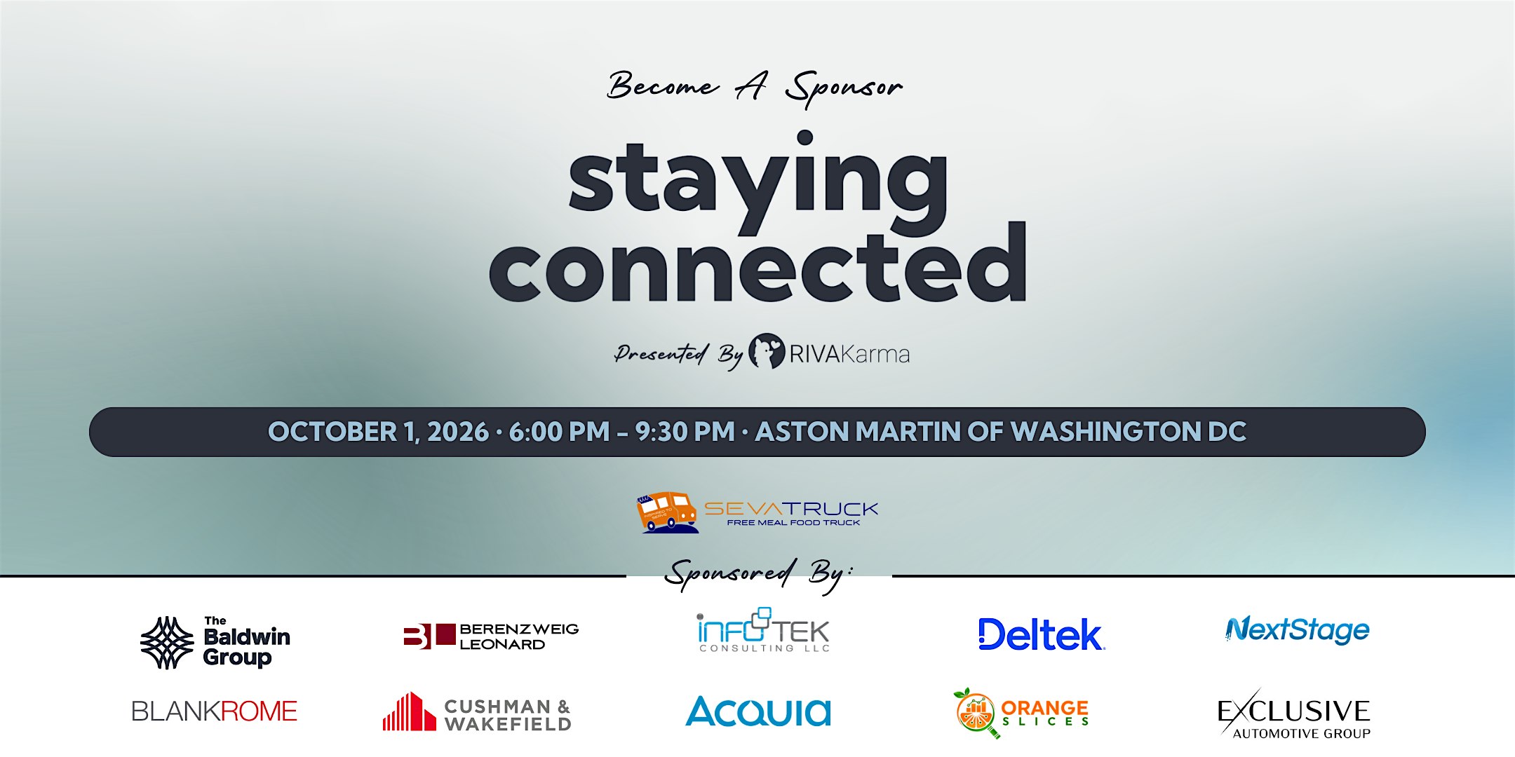 Staying Connected 2026 Sponsorship | Presented by RIVA Karma