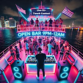 BEST MIAMI BOAT PARTY TWERK CONTEST