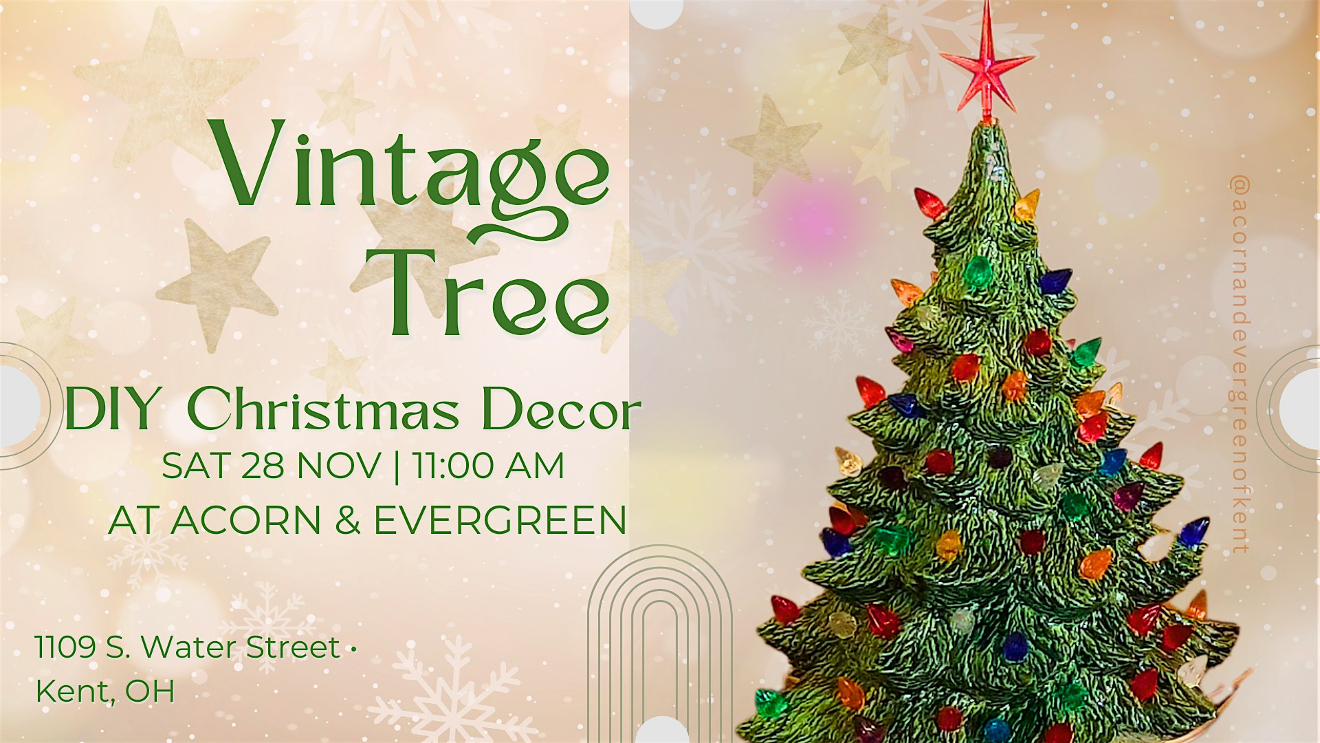 DIY Vintage Ceramic Tree--Christmas Edition