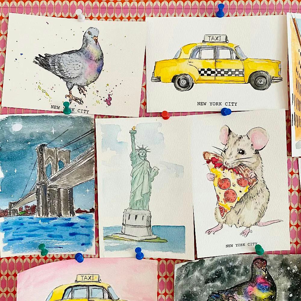 DROP-IN WORKSHOP: Watercolor Postcards