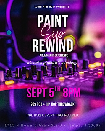 Paint, Sip & Rewind : A 90s throwback paint + sip experience