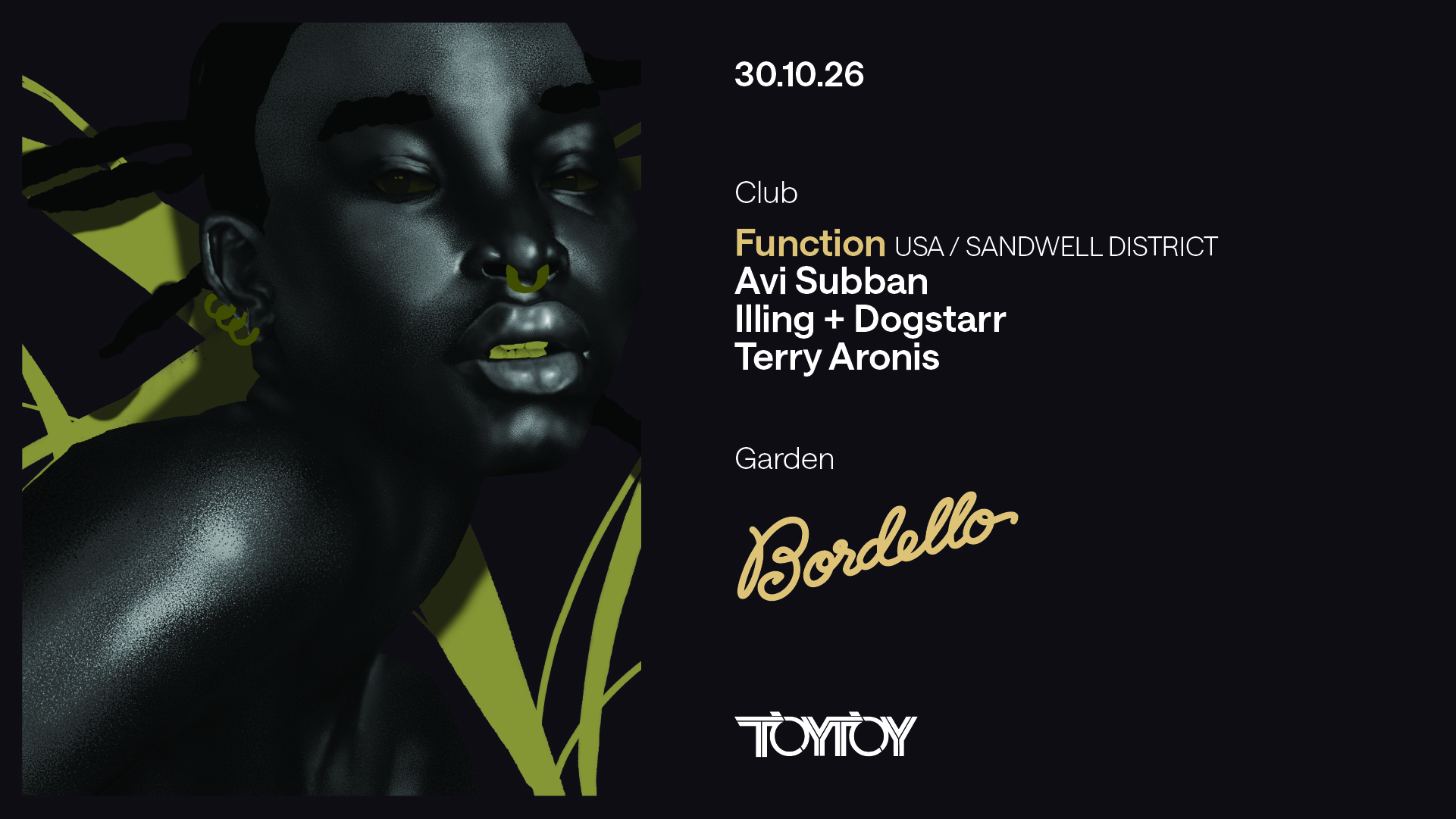 TOYTOY feat. Function 30 October 2026