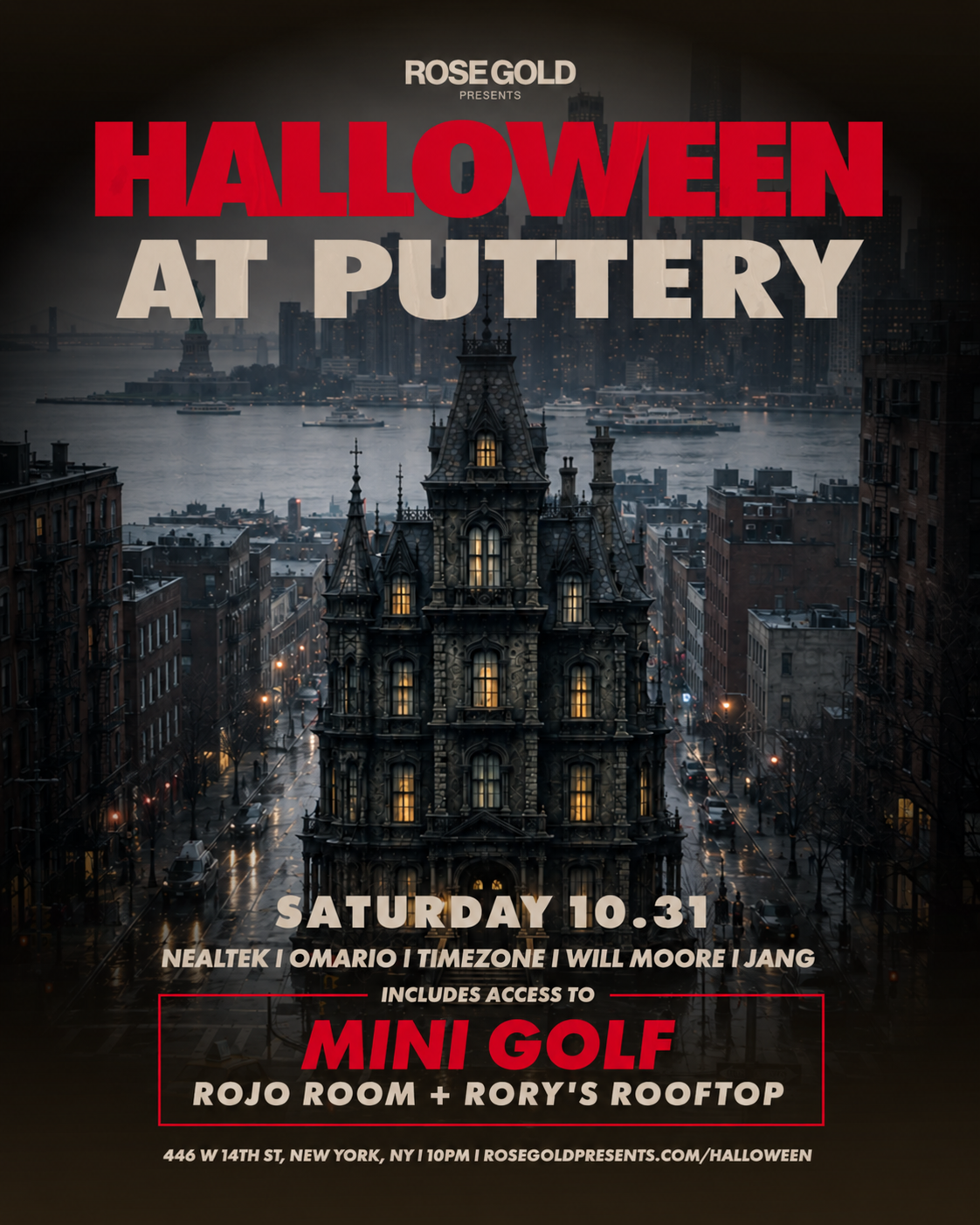 House of Shadows: Puttery & Rory’s Halloween NYC — Oct 31