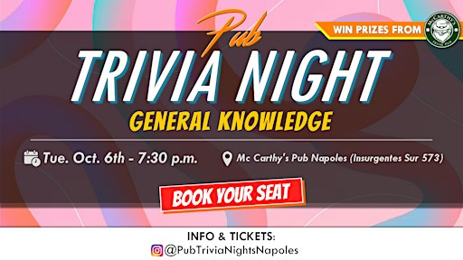 Pub Trivia Night - General Knowledge (Napoles)