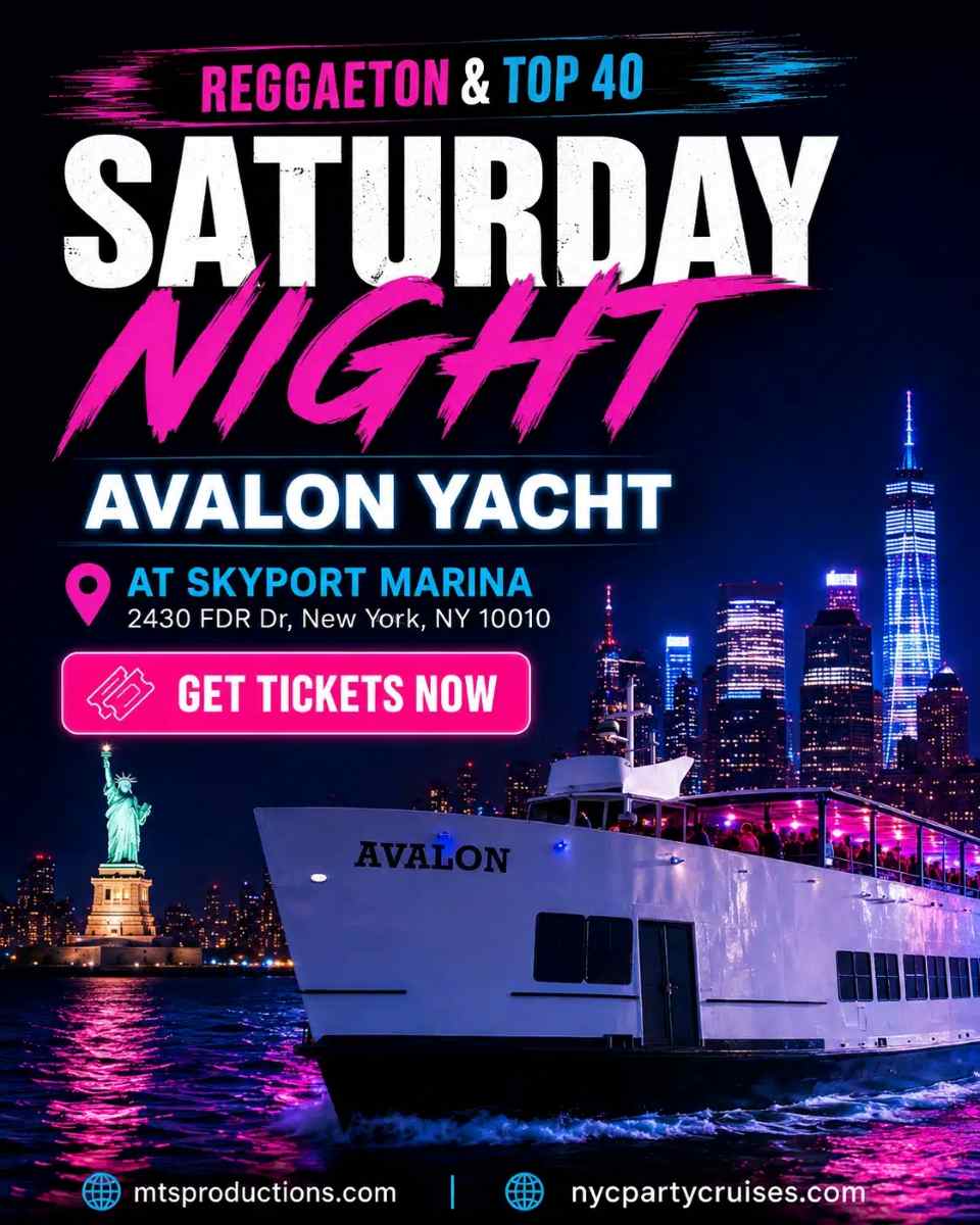 Reggaeton Boat Party NYC - Avalon Yacht - Sep 19