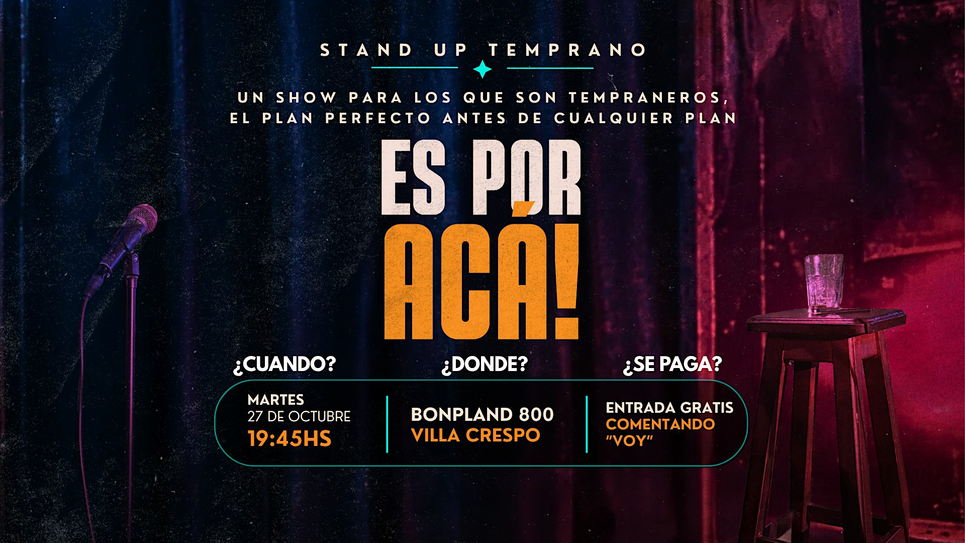 ES POR ACÁ! STAND UP TEMPRANO
