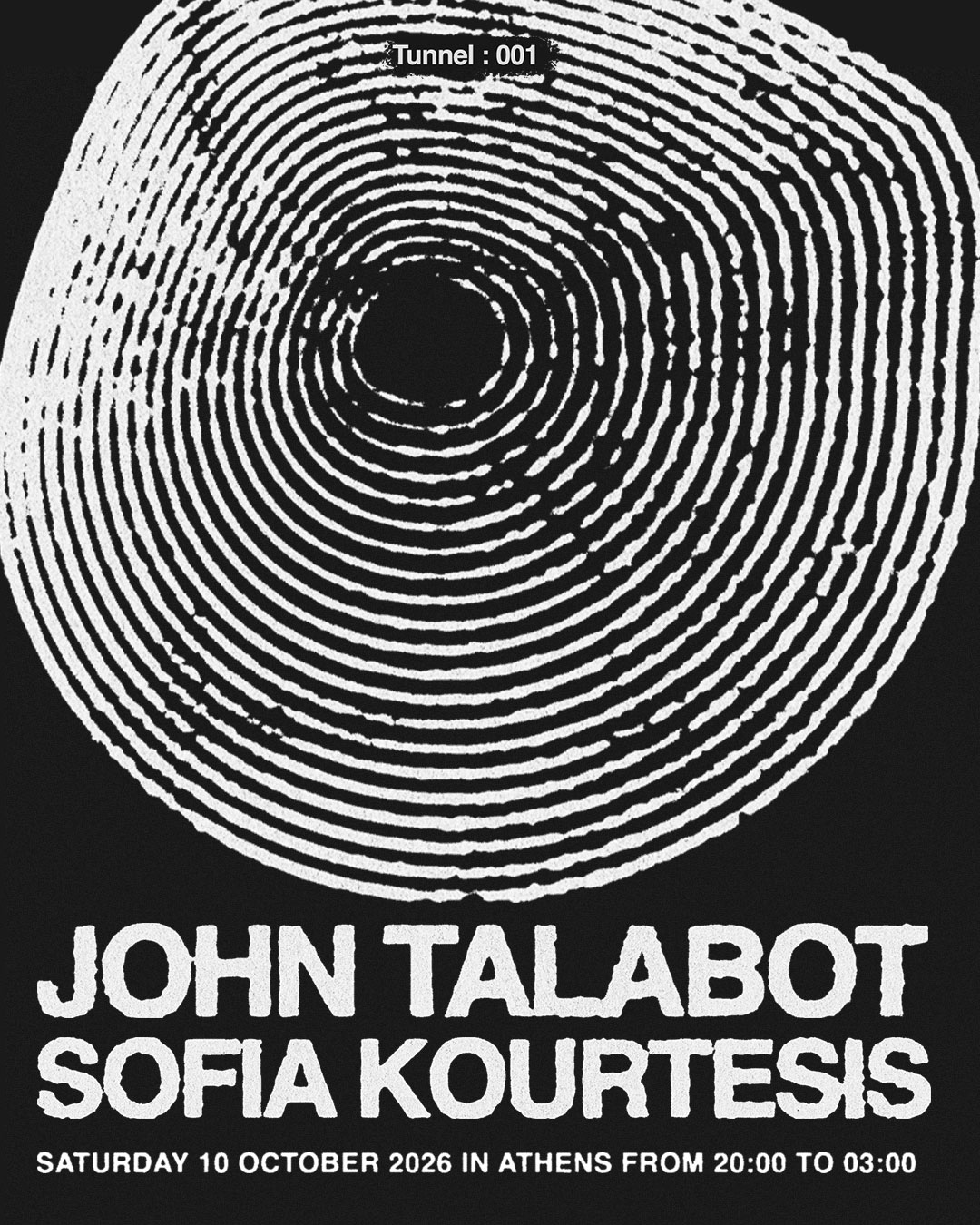 TUNNEL presents John Talabot & Sofia Kourtesis