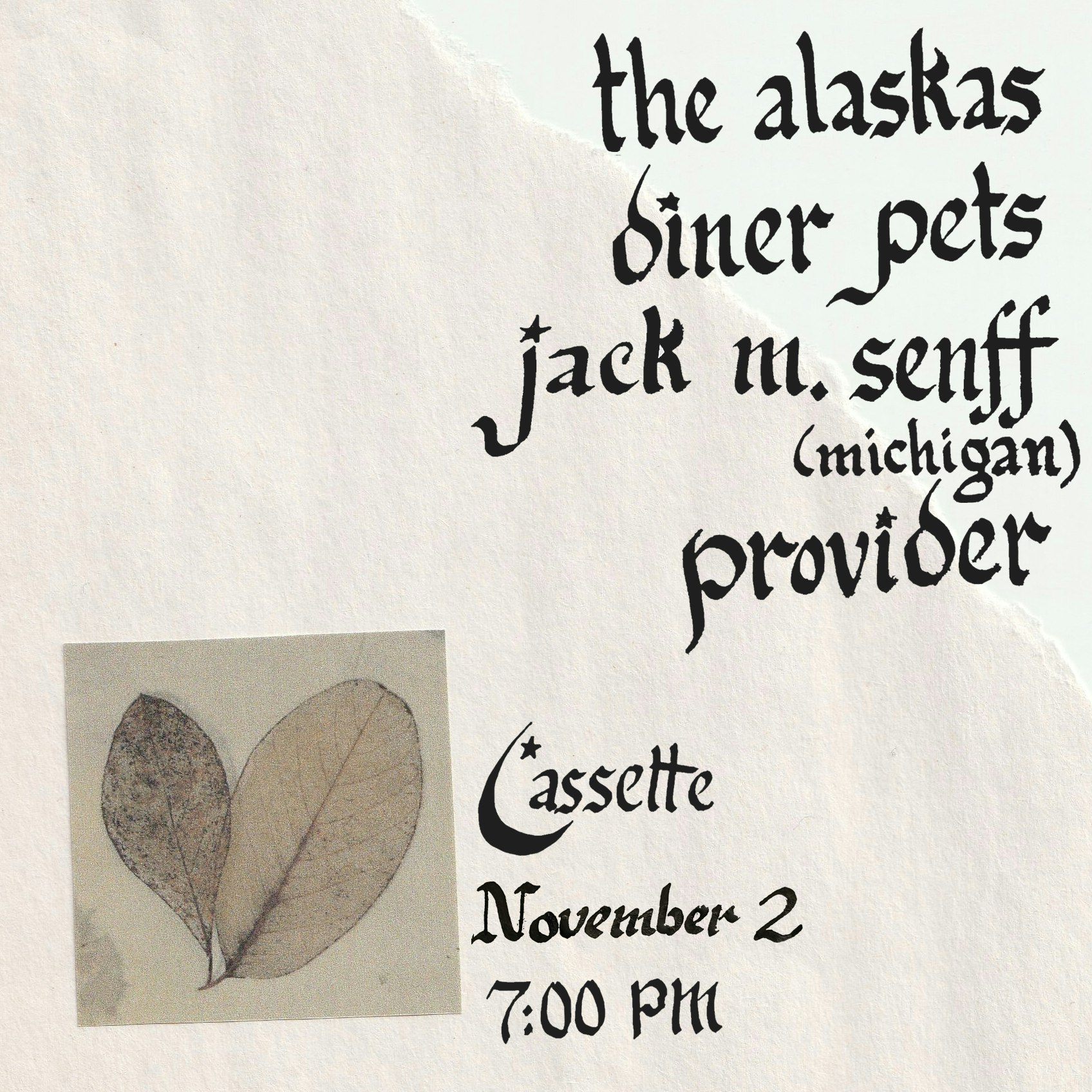 THE ALASKAS, DINER PETS, JACK M. SENFF, PROVIDER