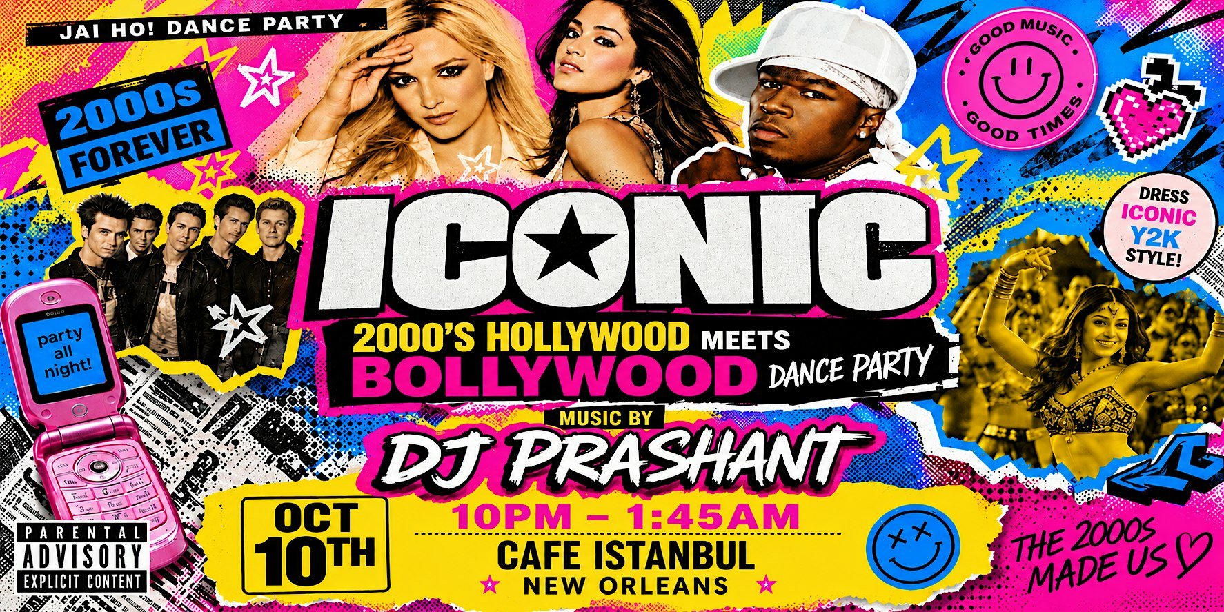 ICONIC Y2K: Hollywood x Bollywood Dance Party | DJ Prashant in New Orleans