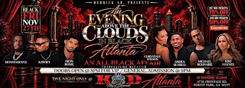 An Evening Above The Clouds In Black (Atlanta)