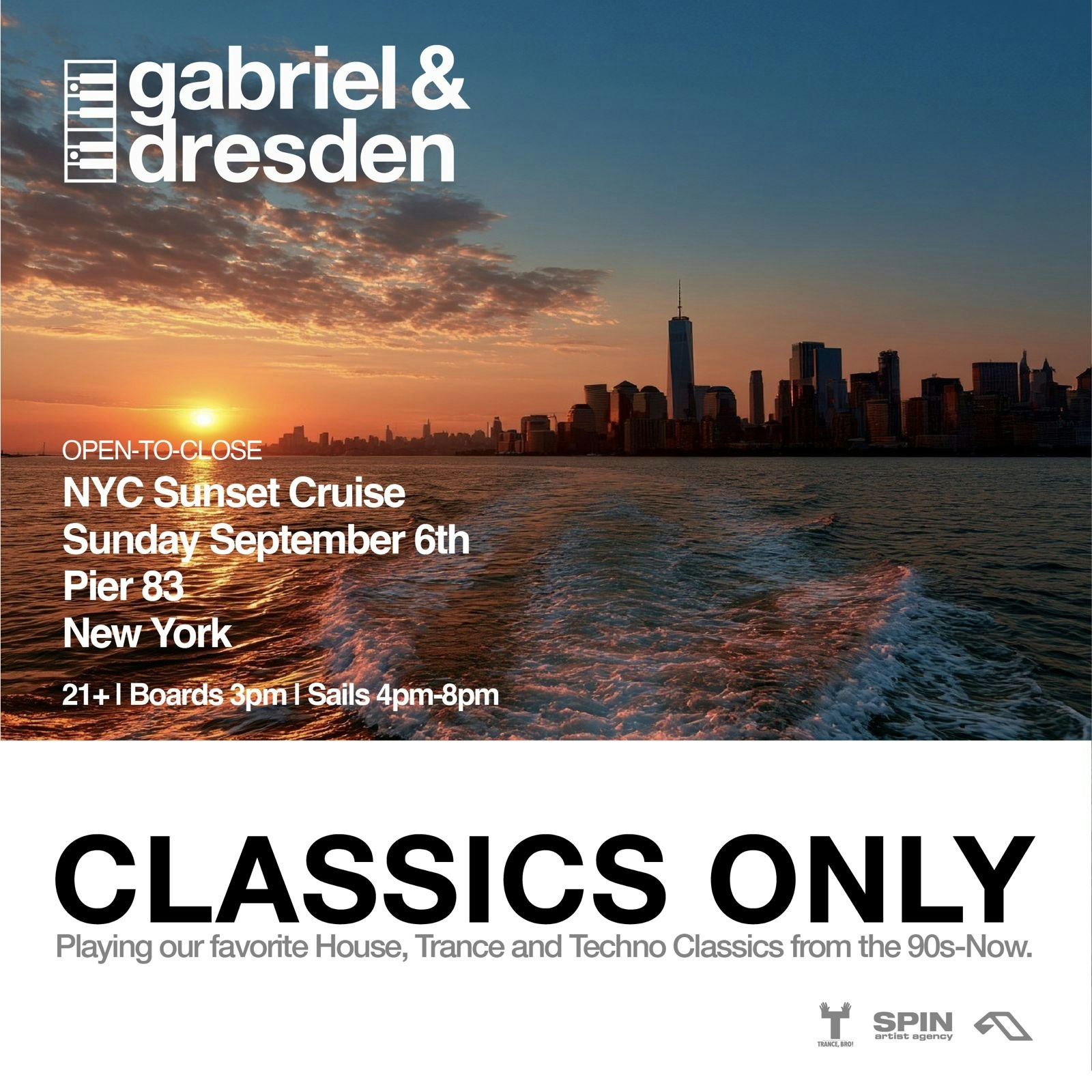 Gabriel & Dresden CLASSICS ONLY NYC Boat Party