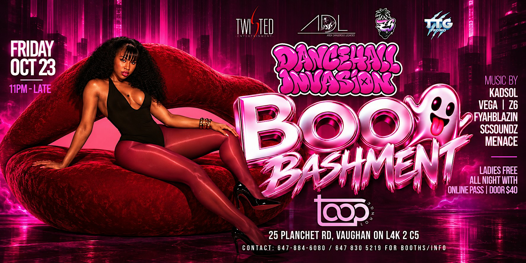 Dancehall Invasion | Boo Bashment | Fri Oct 23 | Toop Lounge
