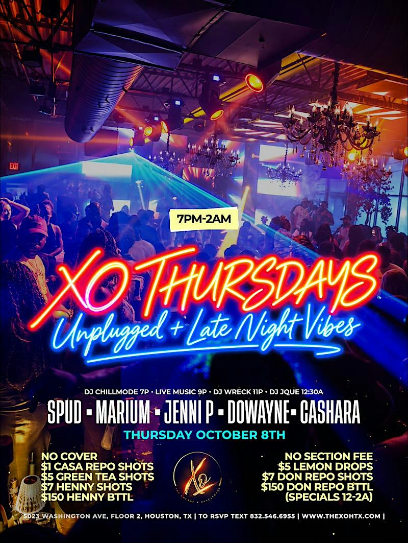 Thursdays at XO Lounge on Washington