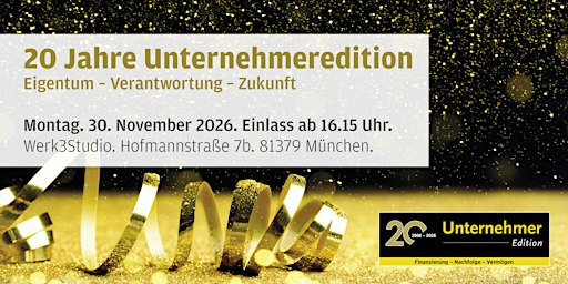 20 Jahre Unternehmeredition