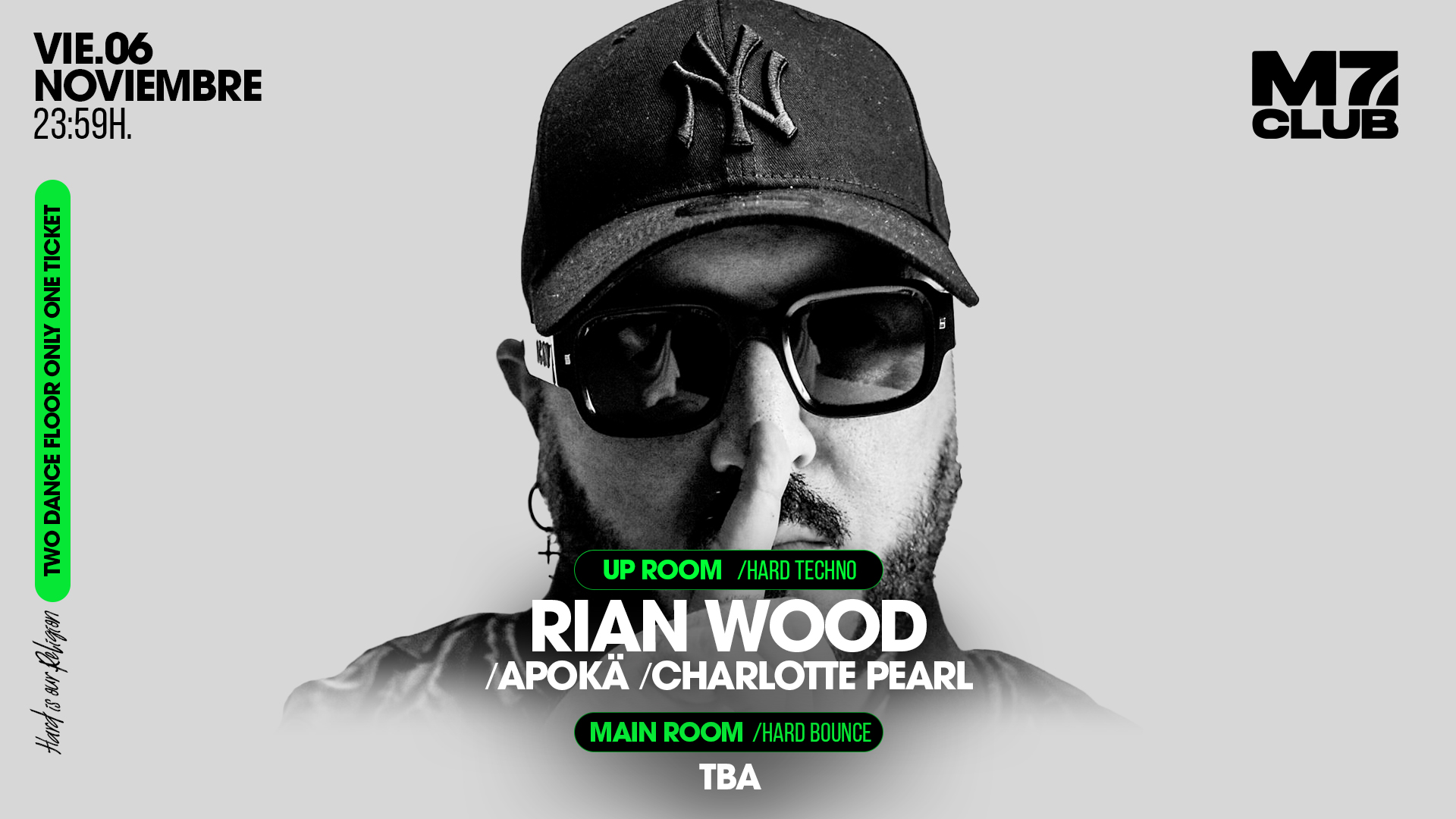 M7 presenta [Up Room] Rian Wood, Apokä & Charlotte Pearl