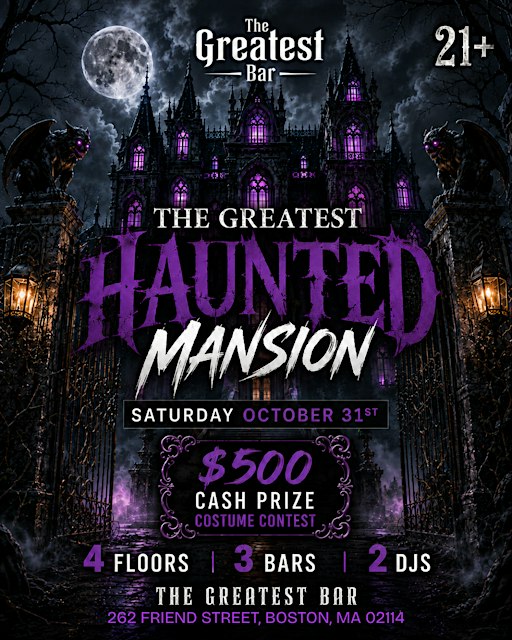 The Greatest Haunted Mansion at The Greatest Bar