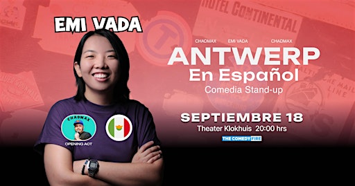 Antwerp en Español #3 - Show de comedia stand-up con Emi Vada y Chadmax