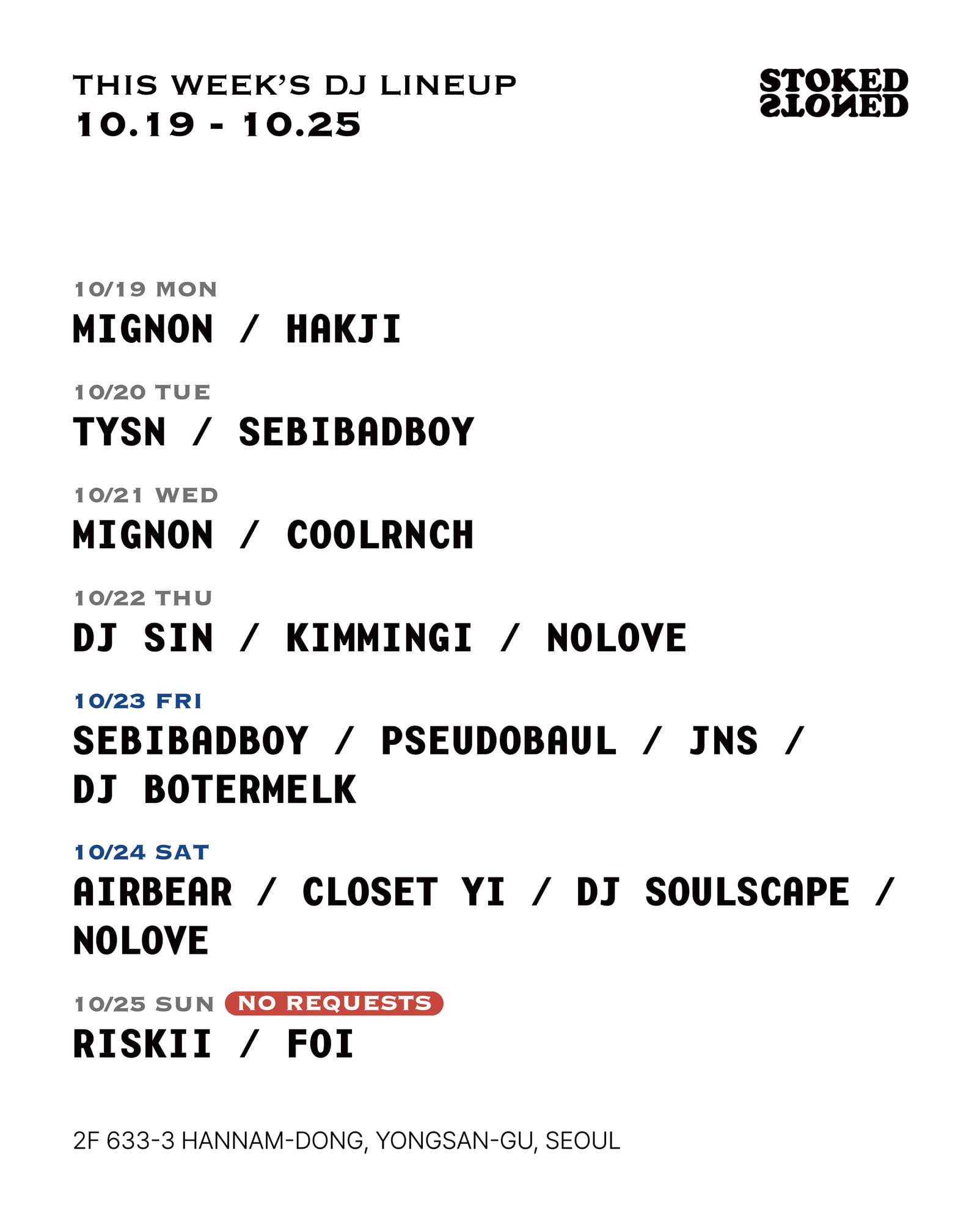 19 Oct - 25 Oct