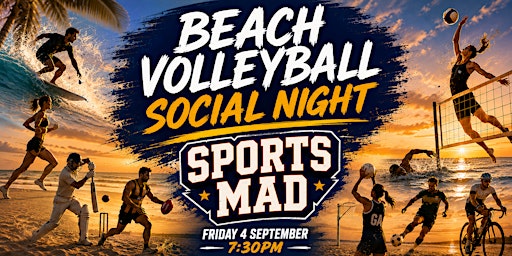 Beach Volleyball Social: Sports Mad