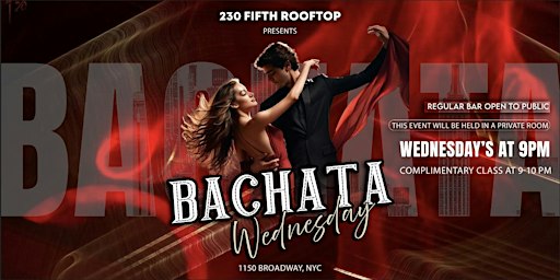 ROOFTOP BACHATA PARTY - SOCIAL DANCING @230 Fifth Rooftop