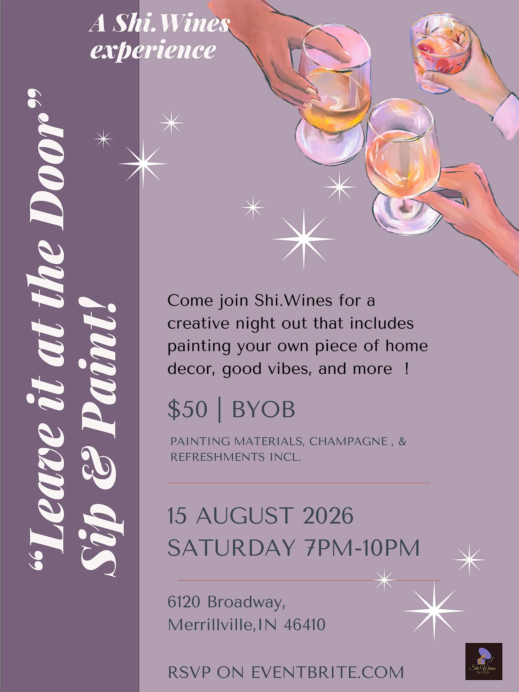 Shi.Wines “Wine & Welcomes” Sip & Paint (219)
