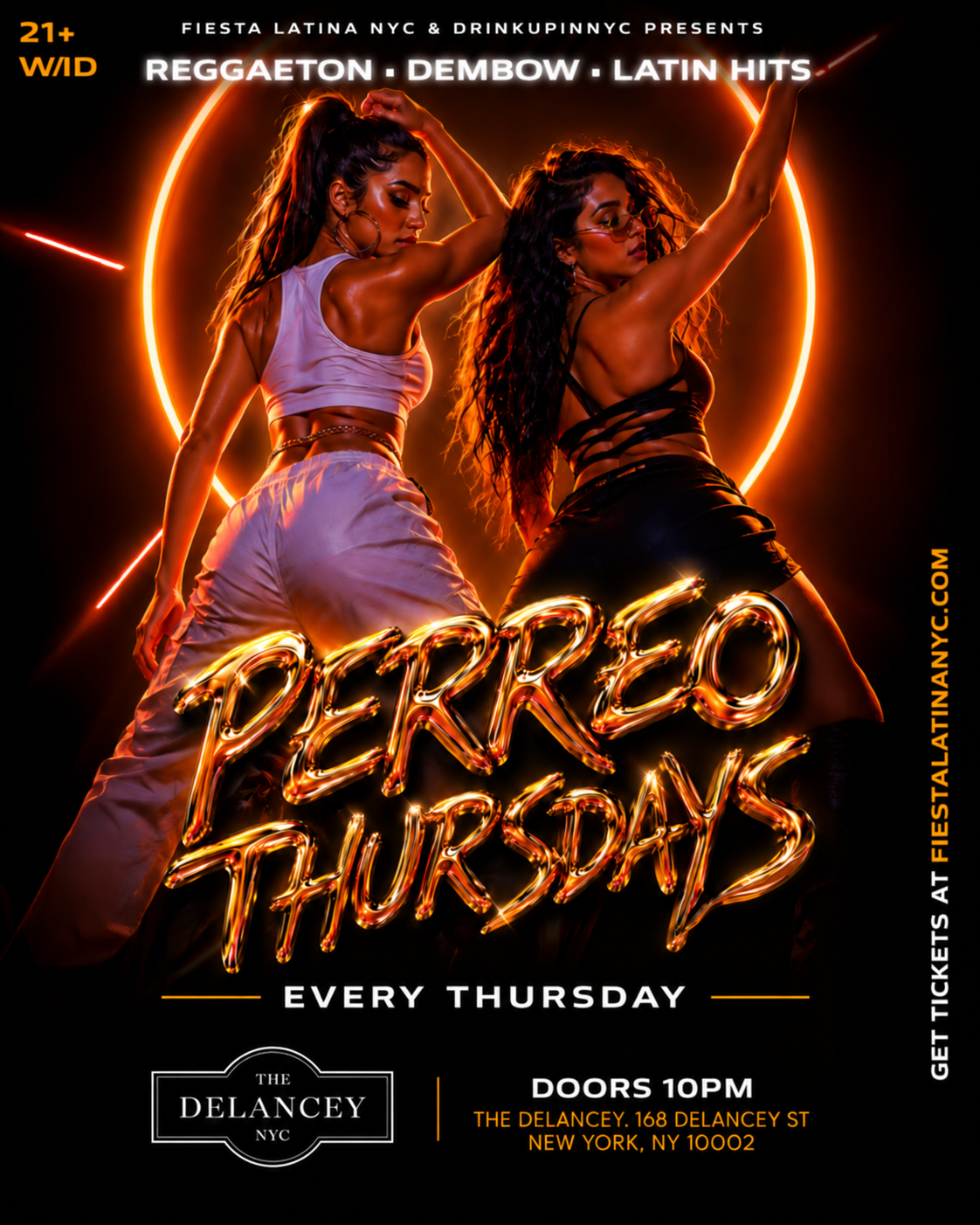 Thursday Nights: Noche de Perreo at The Delancey NYC