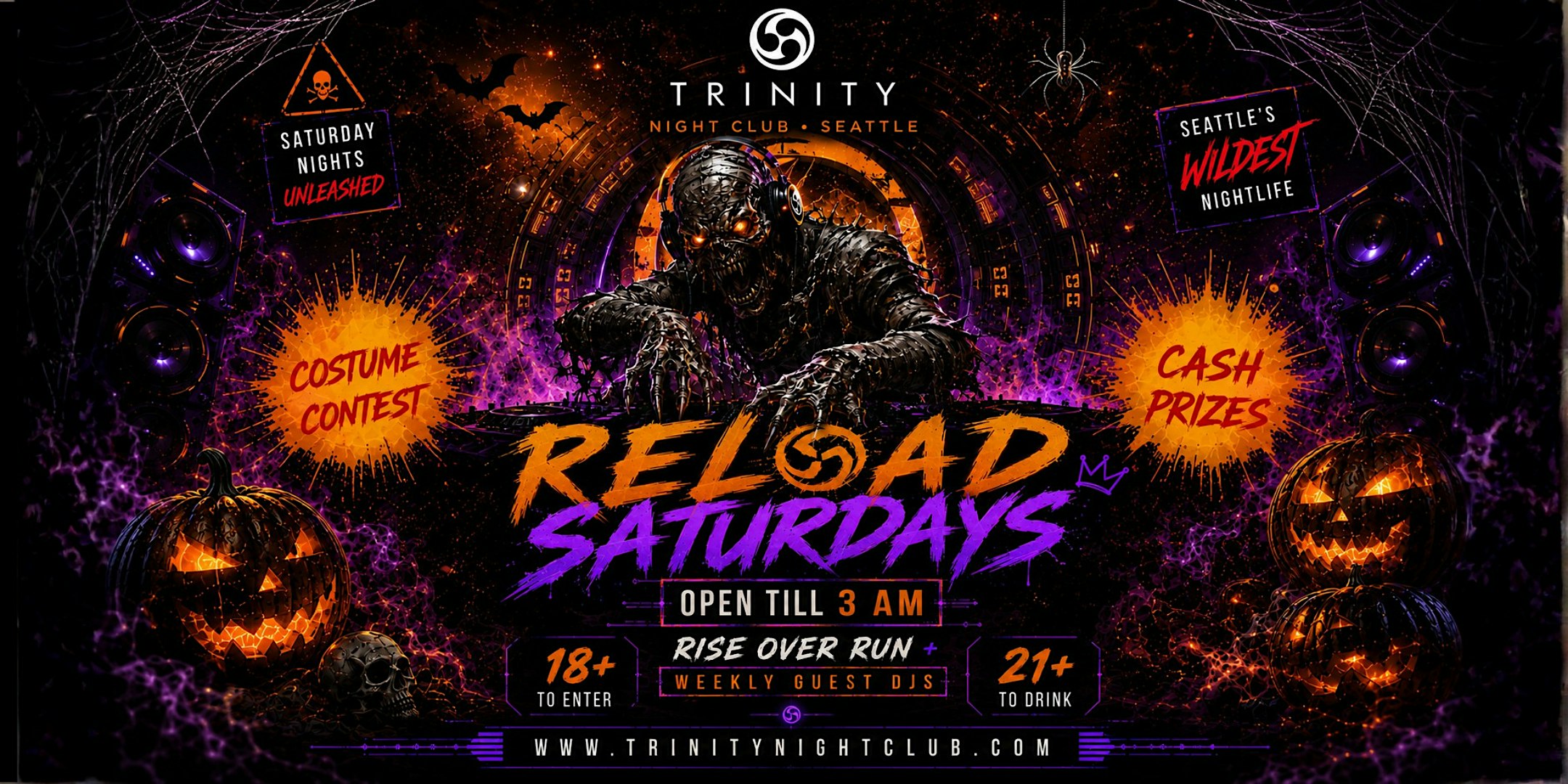 Halloween at Reload Saturdays at Trinity • Entertaining Seattle's Dance