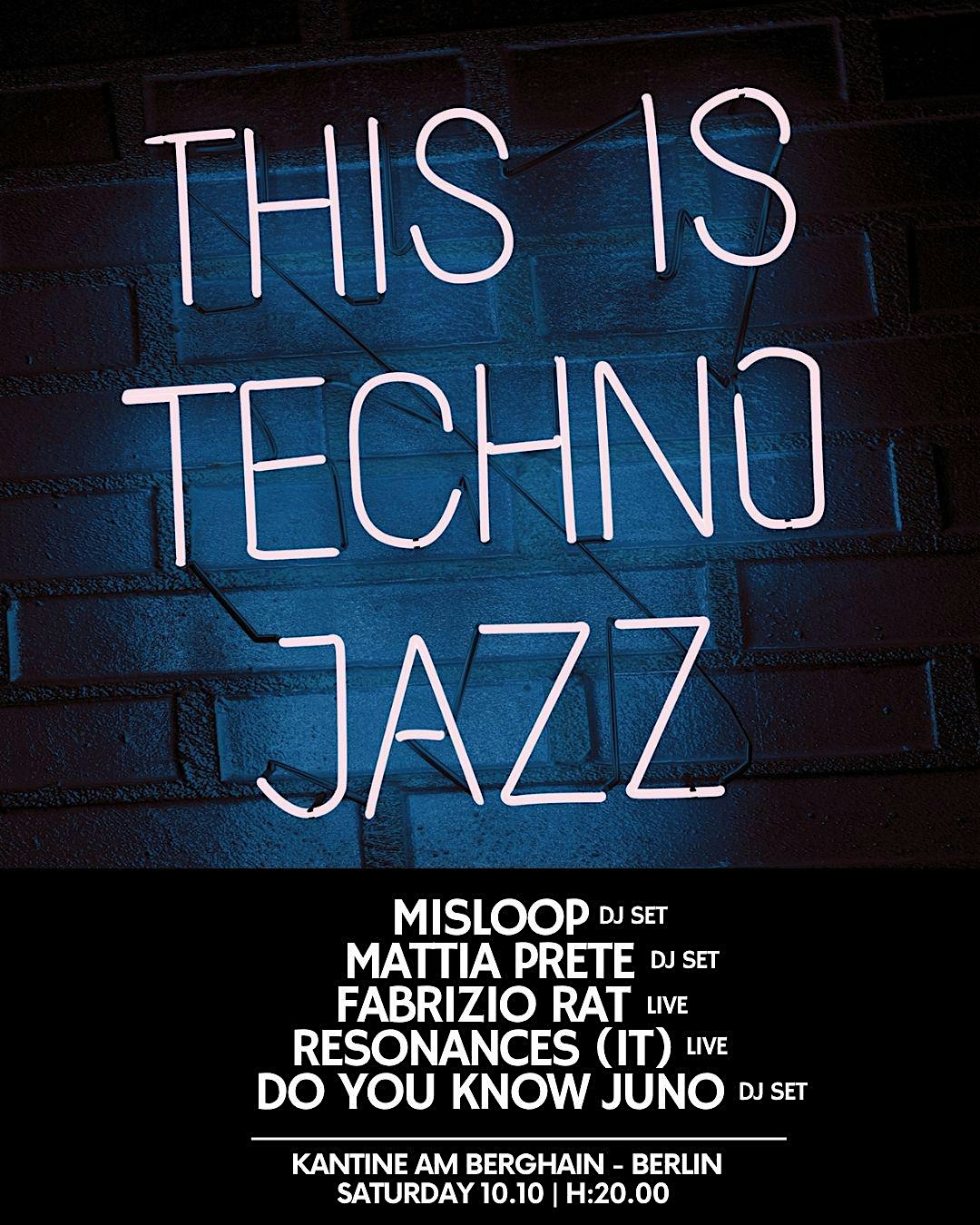 This is Techno Jazz: live and DJ sets