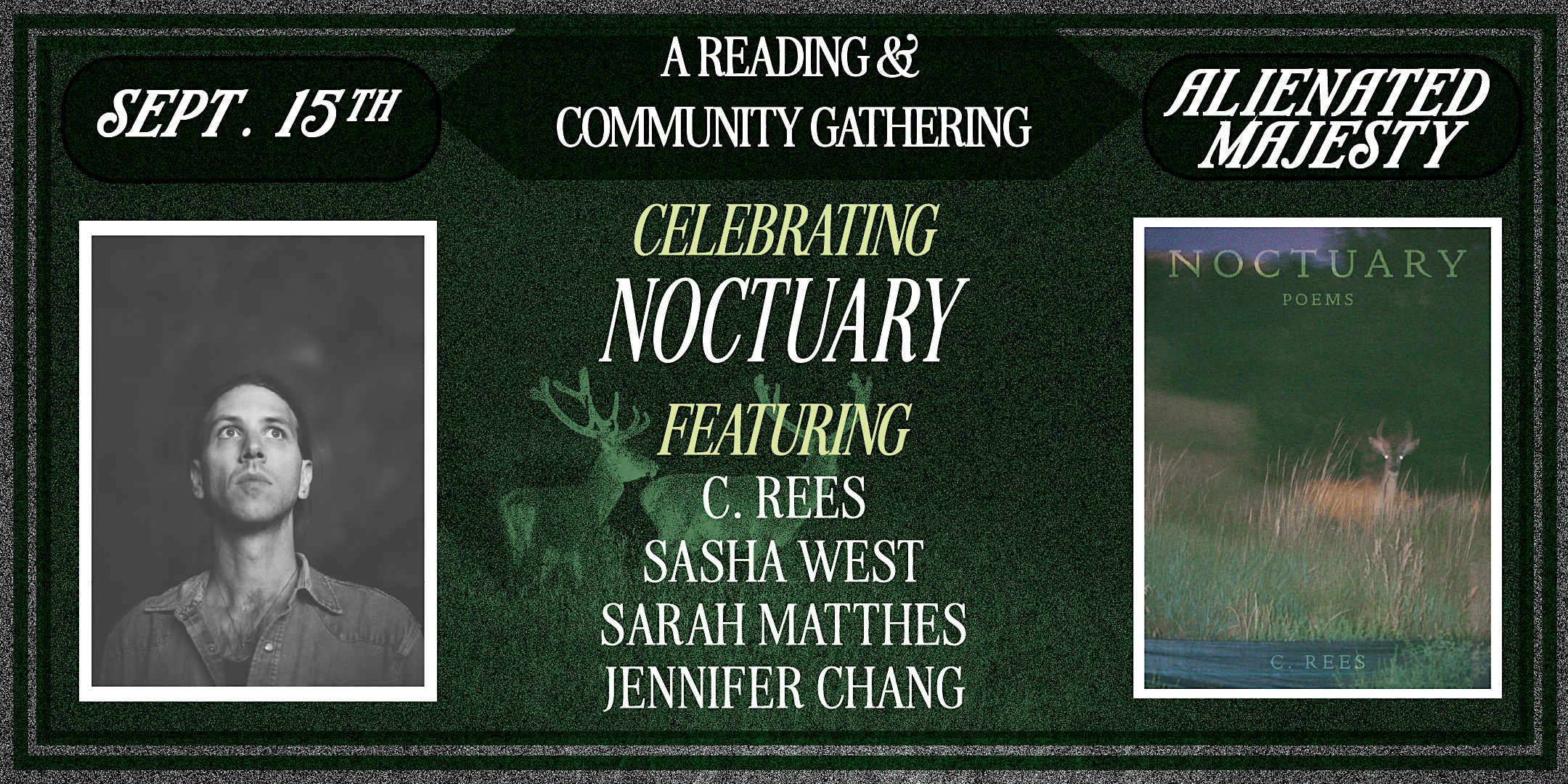 NOCTUARY Book Launch: A Poetry Reading & Community Gathering