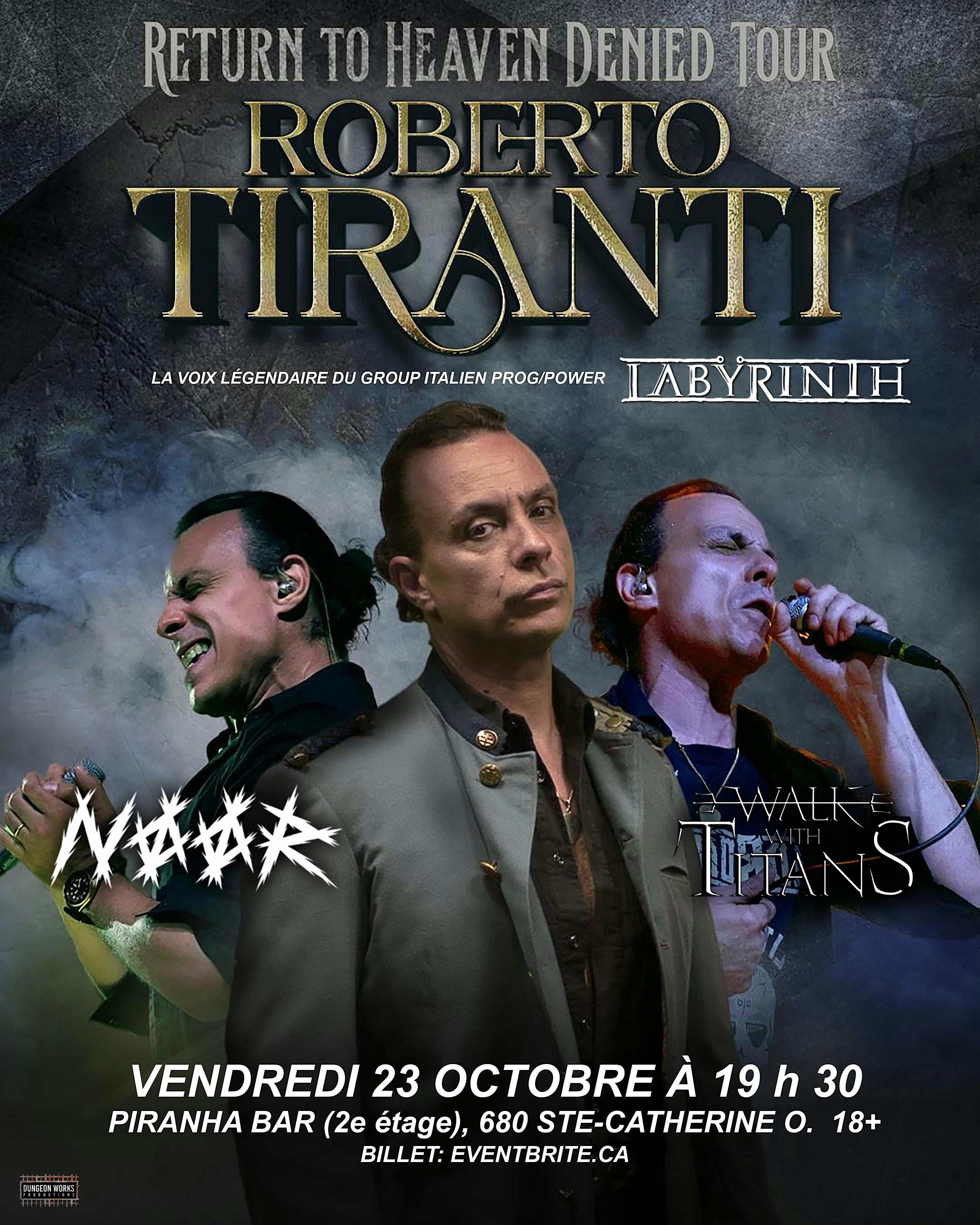 ROBERTO TIRANTI - La Voix de Labyrinth avec Noor, Walk With Titans
