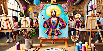 Drag Queen Sip and Paint Houston The Drag Queen Paint experience