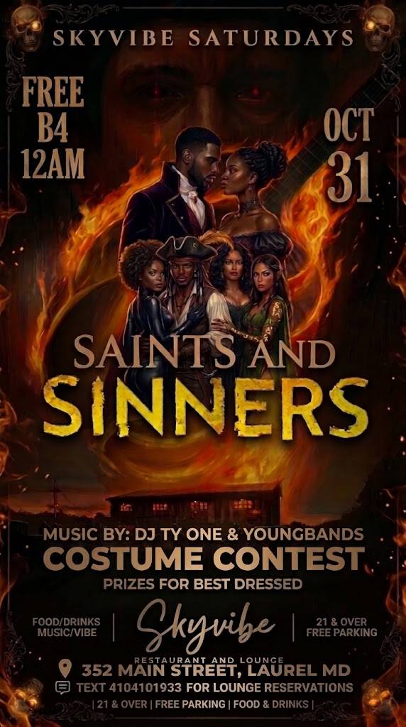 SAINTS AND SINNERS HALLOWEEN EDITION SKYVIBE