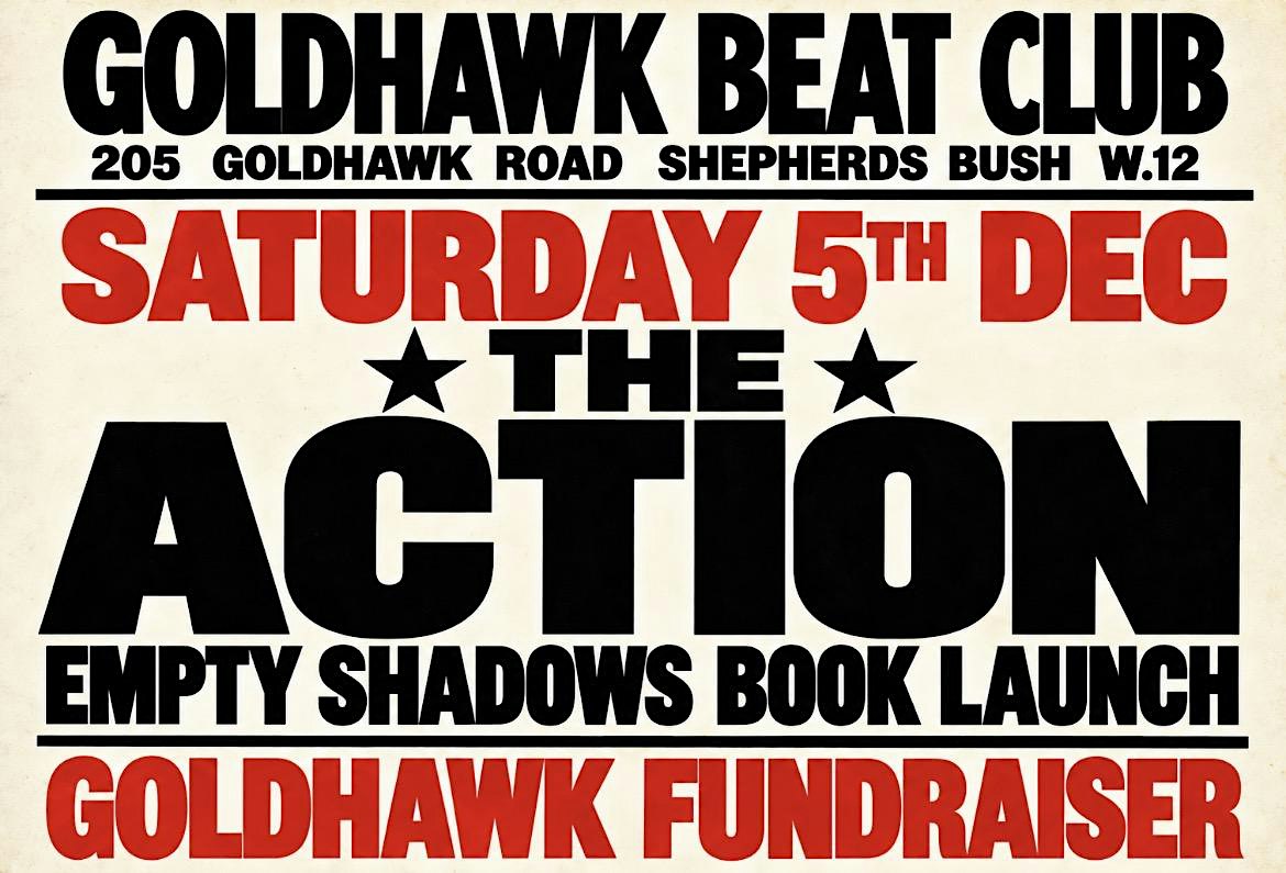 THE ACTION EMPTY SHADOWS BOOK LAUNCH - GOLDHAWK FUNDRAISER