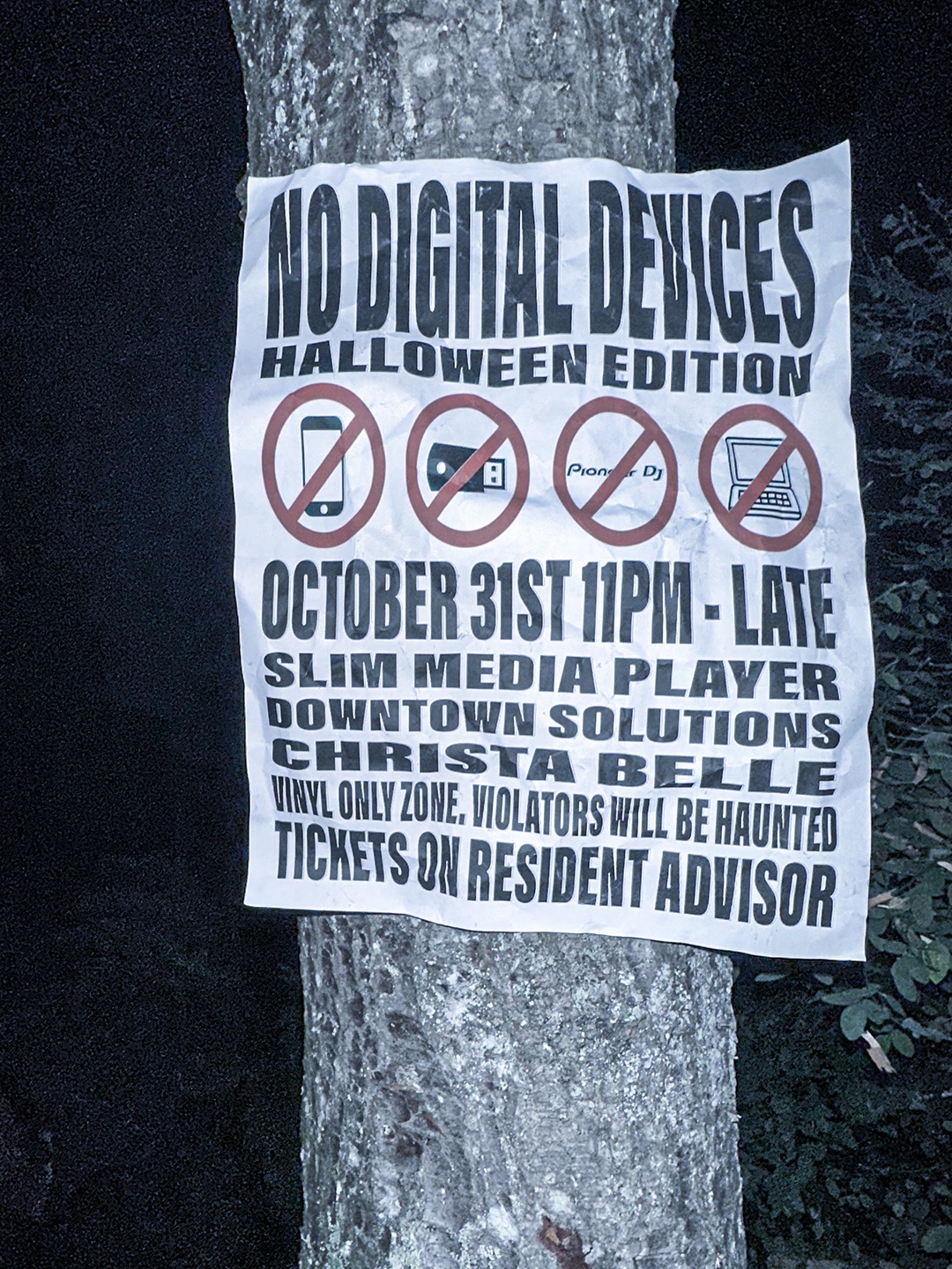 No Digital Devices Halloween Edition (ALL VINYL)