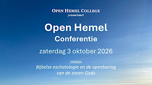 Open Hemel Conferentie - 3 oktober 2026