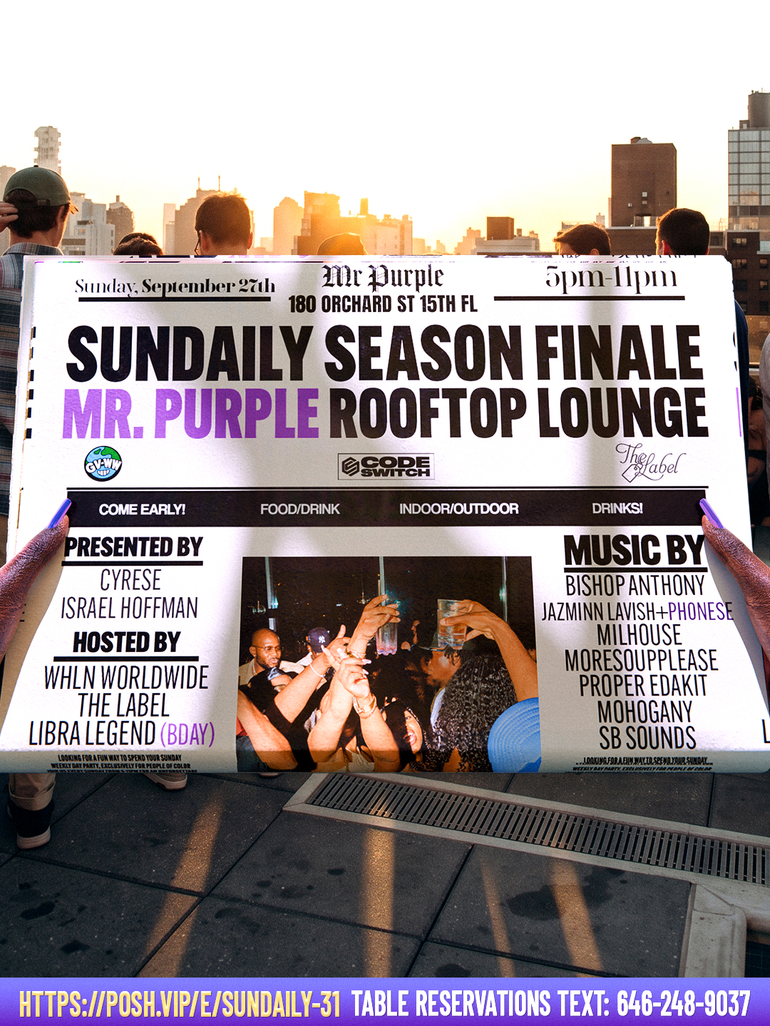 Sundaily Summer 2026 Finale @ Mr Purple Rooftop