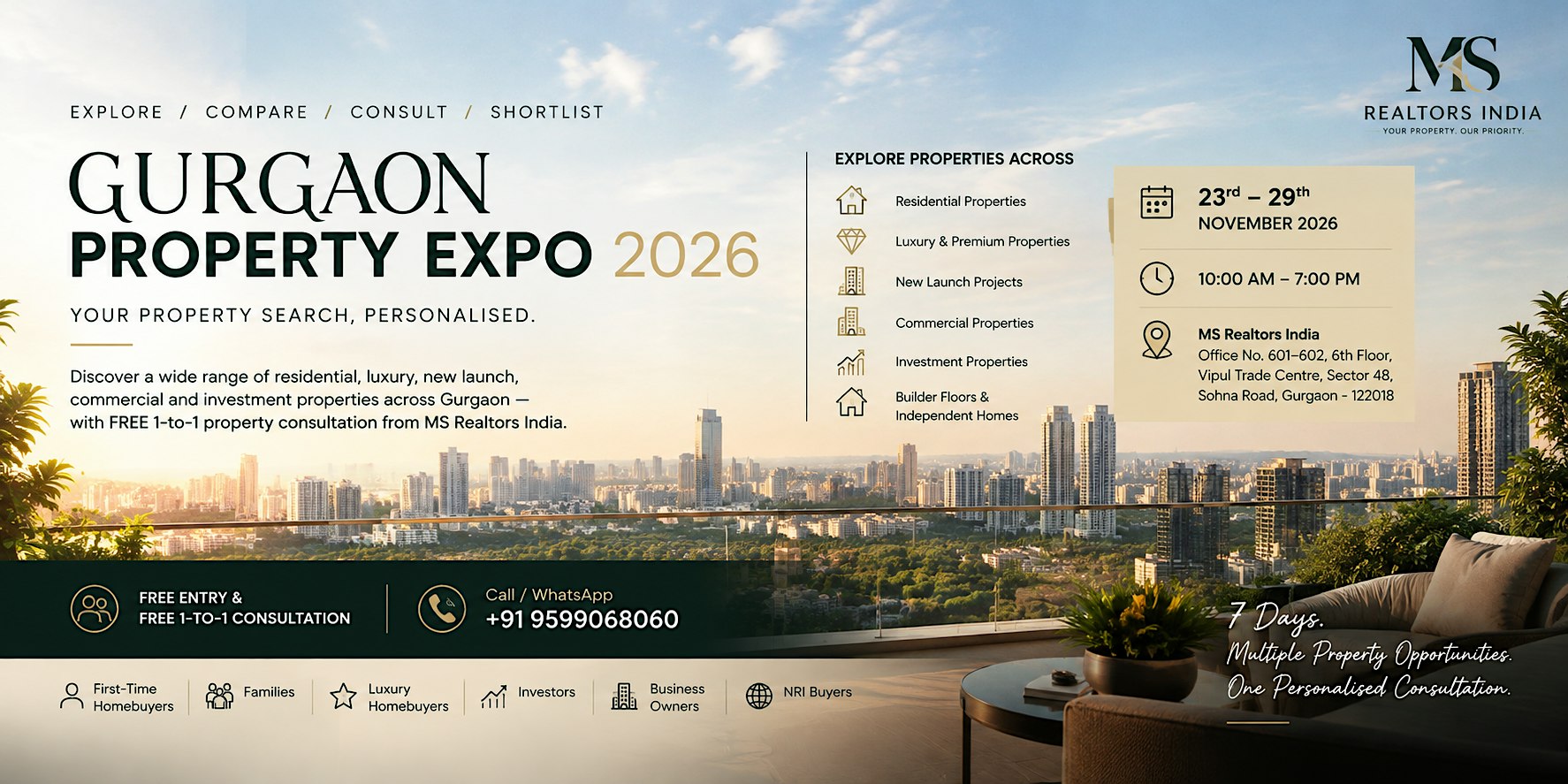 Gurgaon Property Expo 2026 — Your Free Property Consultation Starts Here