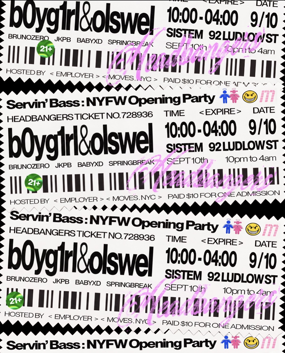 NYFW Opening Party: BOYGIRL (LIVE PERFORMANCE) & OLSWEL