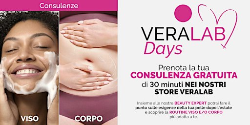 Veralab Days presso Store Veralab Roma Tomacelli | dal 21 al 30 Settembre