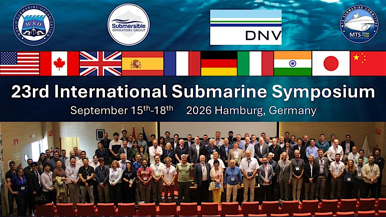 FREE REGISTRATION for 23nd International Submarine Symposium