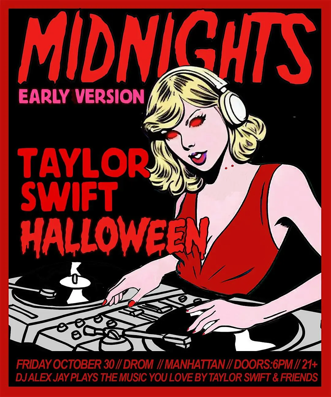 Midnights (Early Version) Taylor SWIFT Halloween