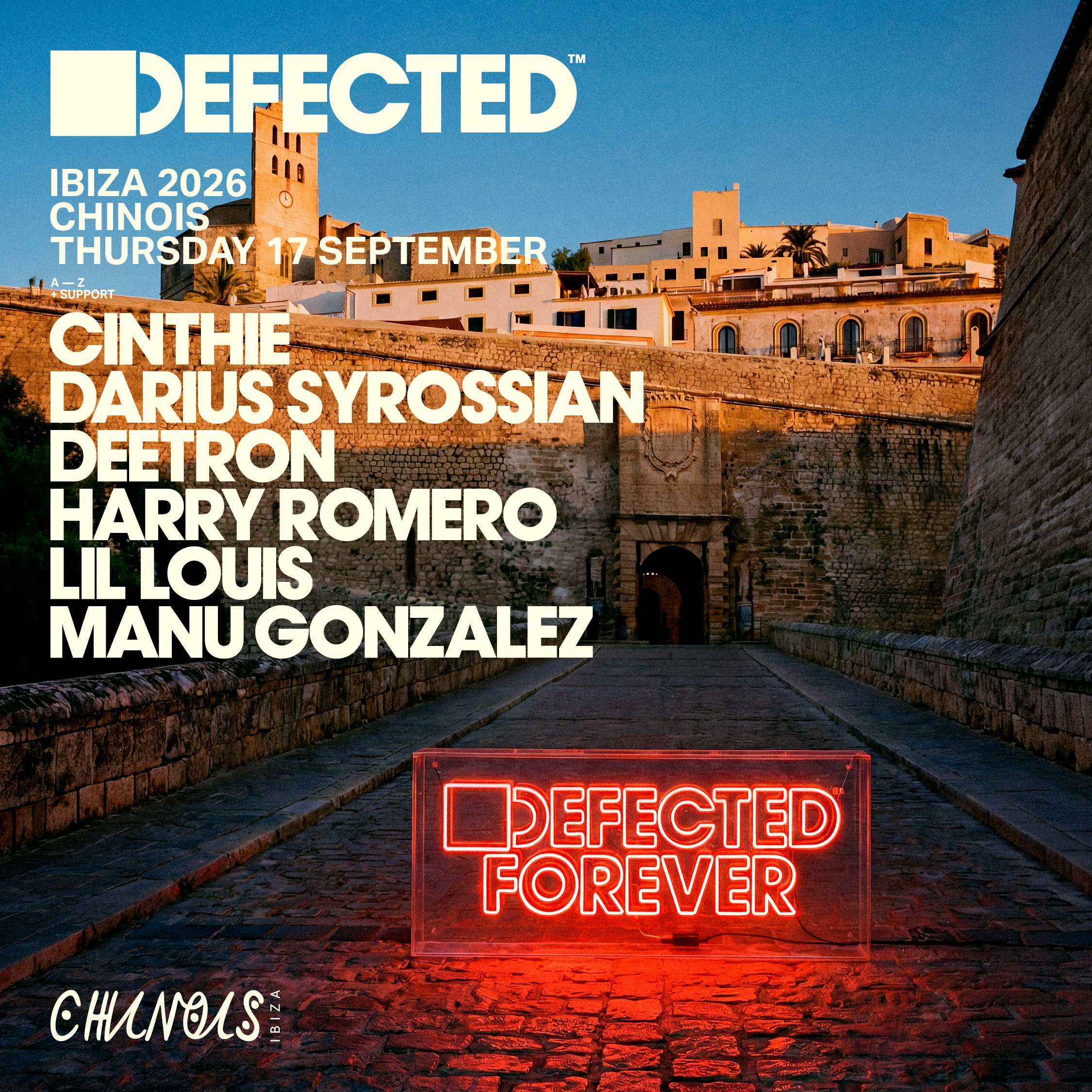 Defected: Darius Syrossian, Deetron, Harry Romero b2b Cinthie, Lil Louis, Manu Gonzalez