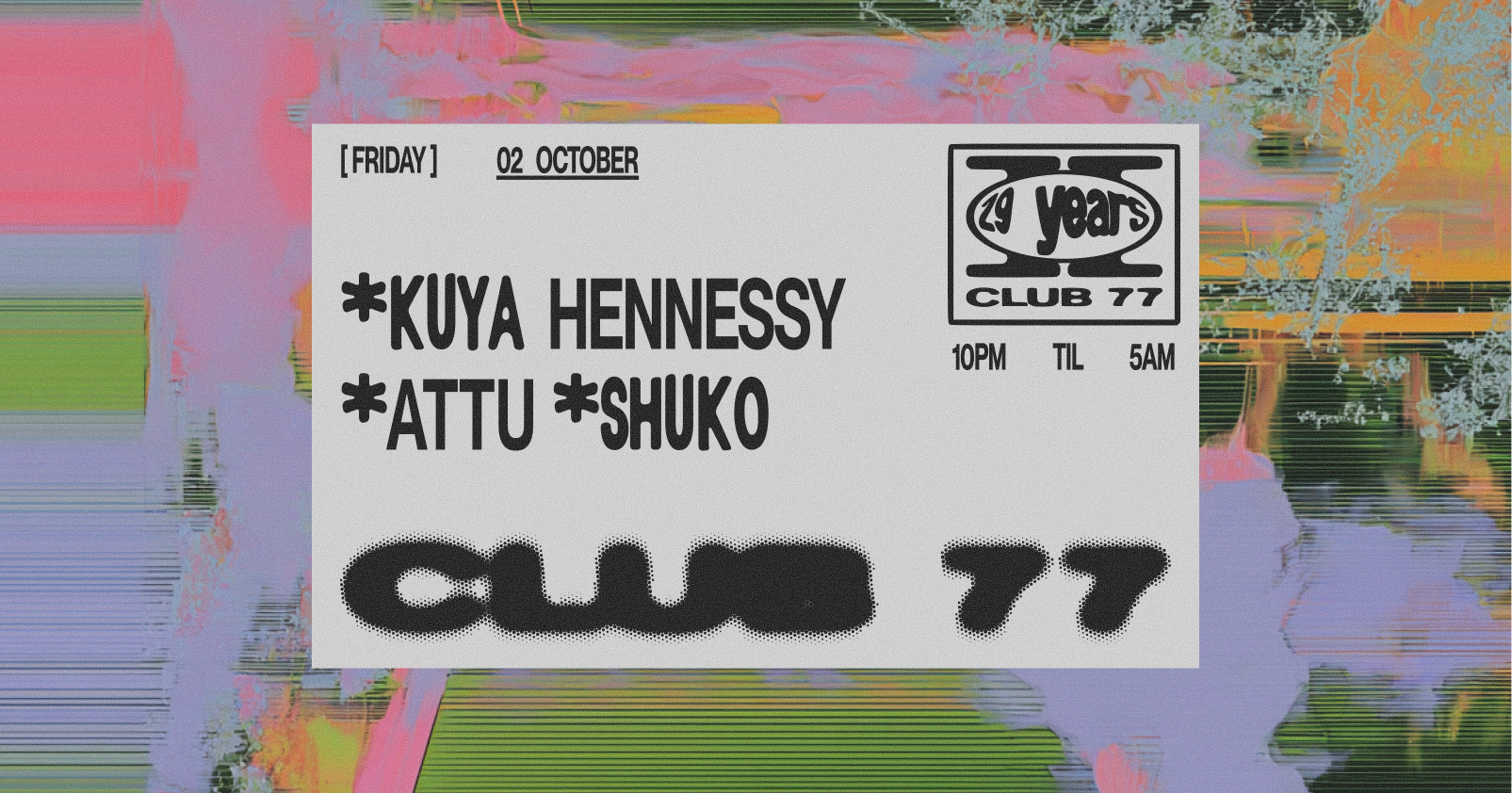 Fridays at 77: Kuya Hennessy, Attu, Shuko