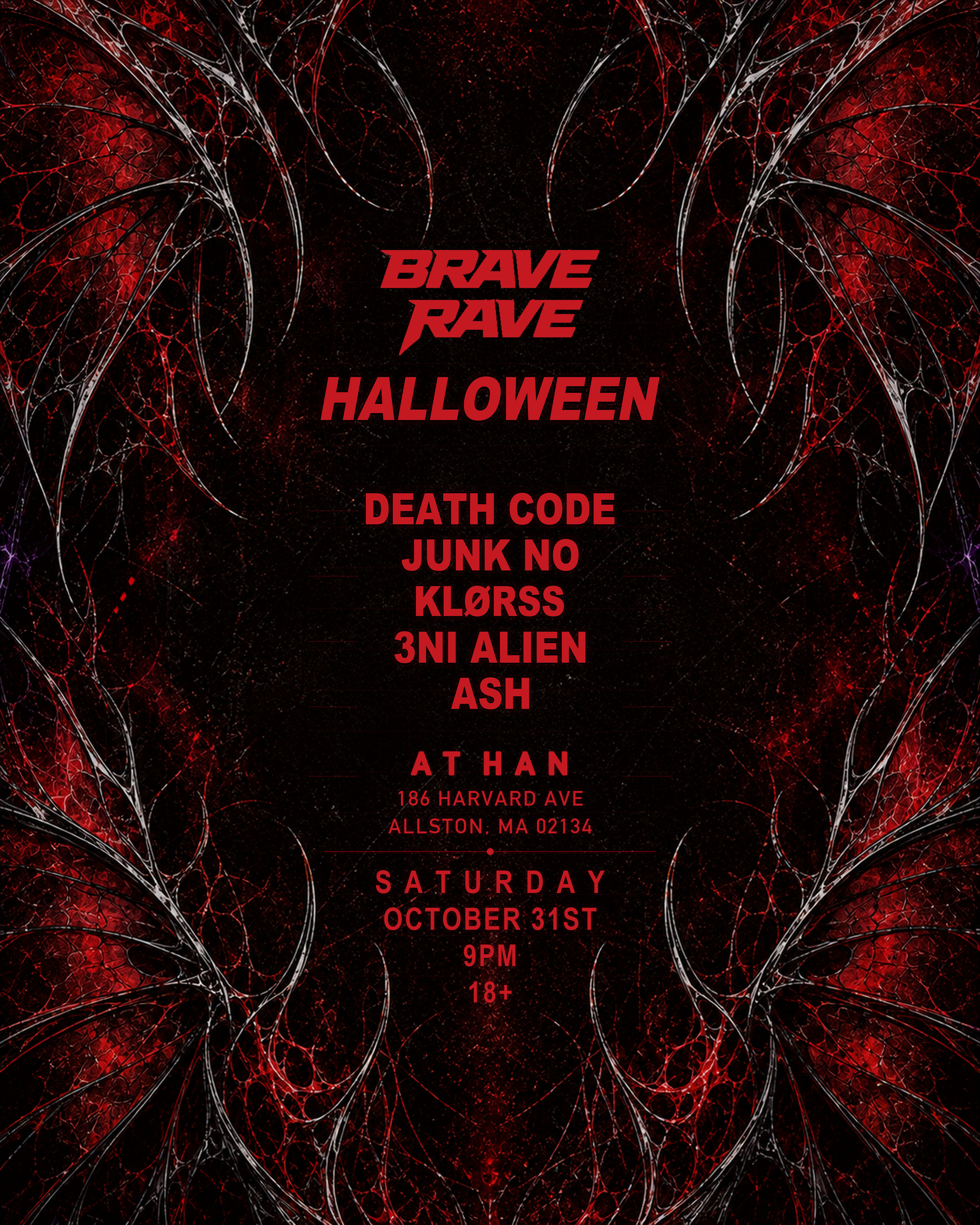 BRAVE RAVE HALLOWEEN (Oct 31st • Saturday, 2026)