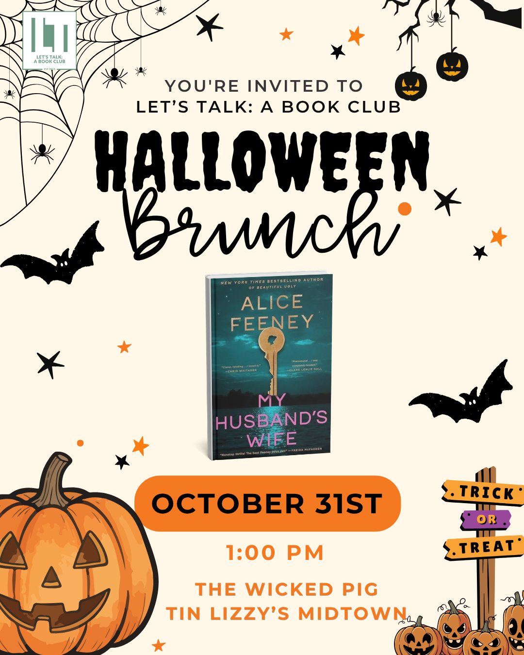 Halloween Brunch with Let's Talk: A Book Club 