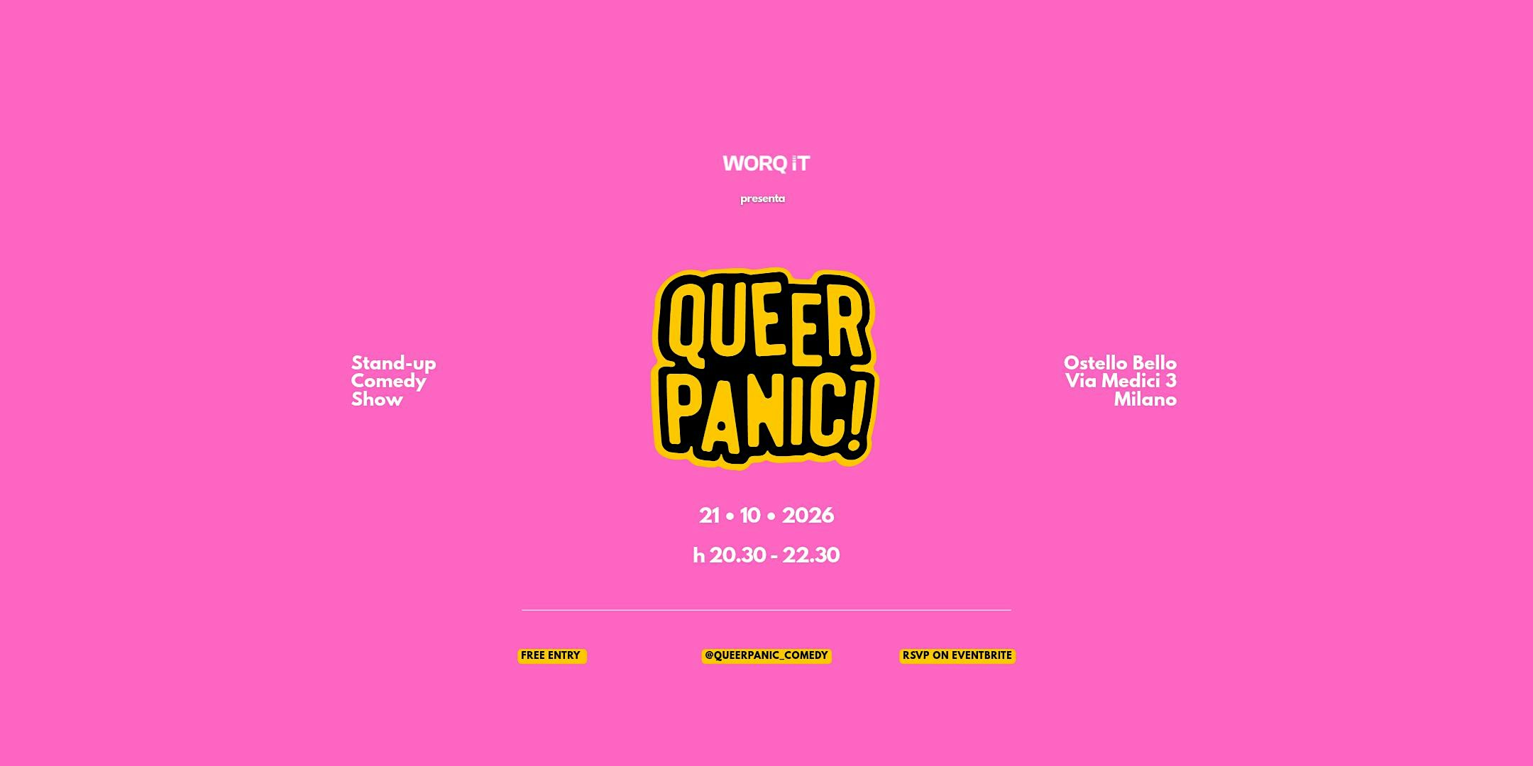 QUEER PANIC! • Ostello Bello Milano Duomo